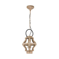 HÄNGELEUCHTE 23,5/110 cm    - Braun, Natur, Holz/Metall (23,5/110cm) - Eglo