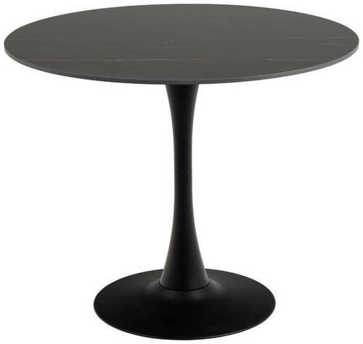 JEDILNA MIZA, črna  - črna, Trend, kovina/keramika (90/90/75cm) - MID.YOU