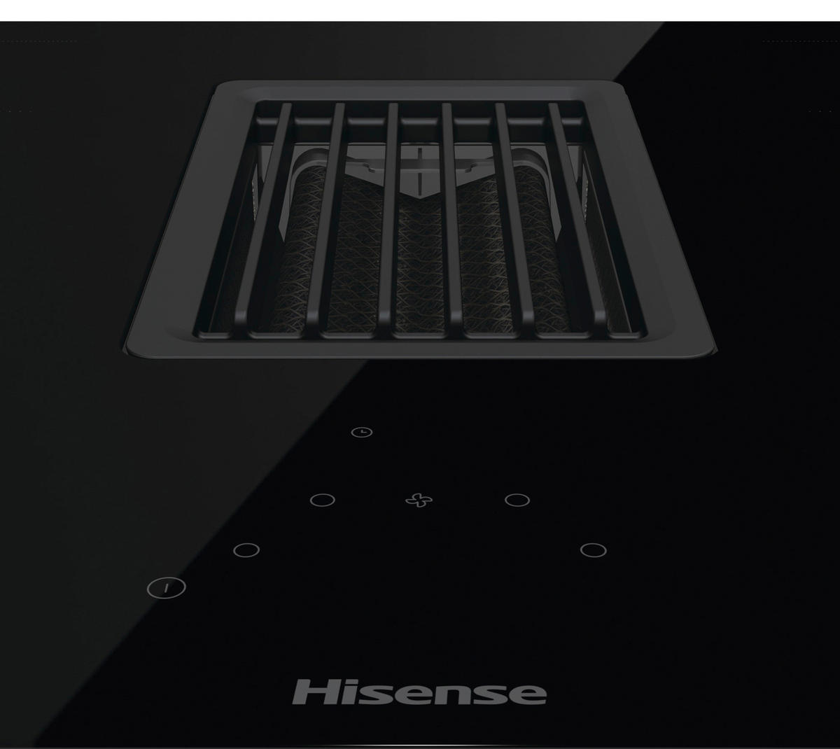 KOCHFELD-DUNSTABZUG-KOMBI  - Schwarz, Basics, Glas/Metall (83/23/52cm) - Hisense