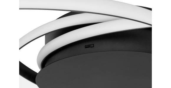 LED-DECKENLEUCHTE 98/25 cm   - Schwarz, Design, Kunststoff/Metall (98/25cm) - Novel