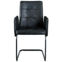 ARMLEHNSTUHL   Webstoff  - Schwarz, MODERN, Textil/Metall (52/91/59,5cm) - MID.YOU