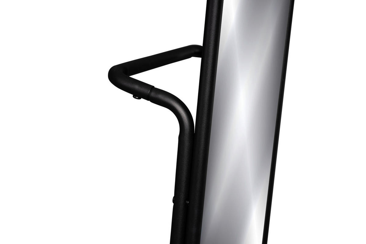 STANDSPIEGEL 34/163/46 cm  - Schwarz, Basics, Glas/Metall (34/163/46cm)