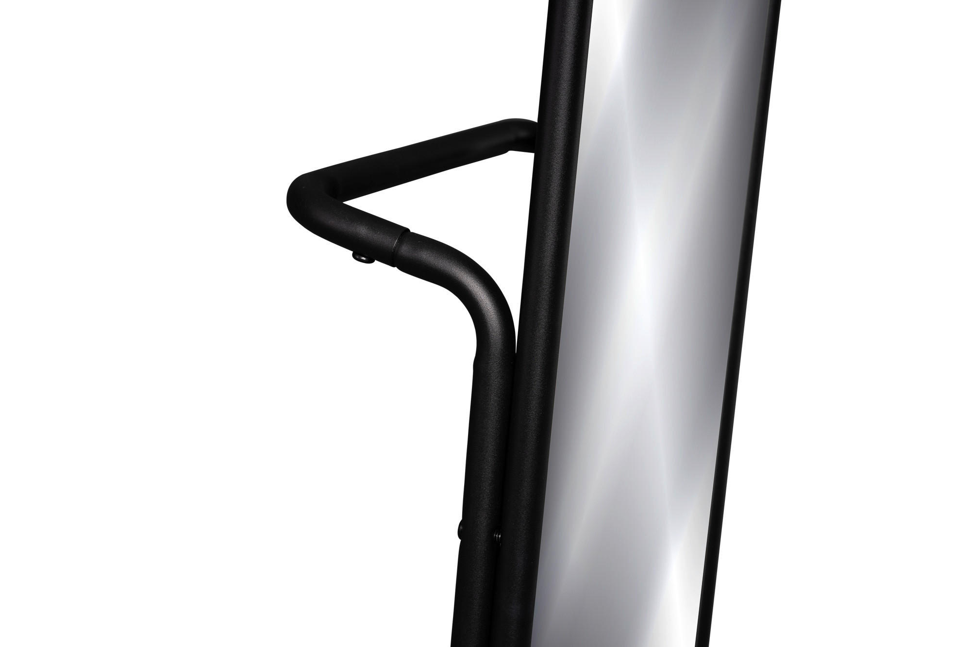 Thumbnail - Standspiegel, Schwarz, Glas, Metall, rechteckig, 34x163x46 cm, Ganzkörperspiegel, Spiegel, Standspiegel