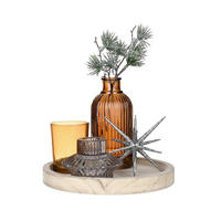 VASE 22.5 cm  - Multicolor, LIFESTYLE, Glas/Holz (18cm) - X-Mas