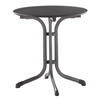 GARTENTISCH Holzwerkstoff Anthrazit, Grau rund  - Anthrazit/Grau, MODERN, Holzwerkstoff/Metall (68/68/72cm) - Sieger