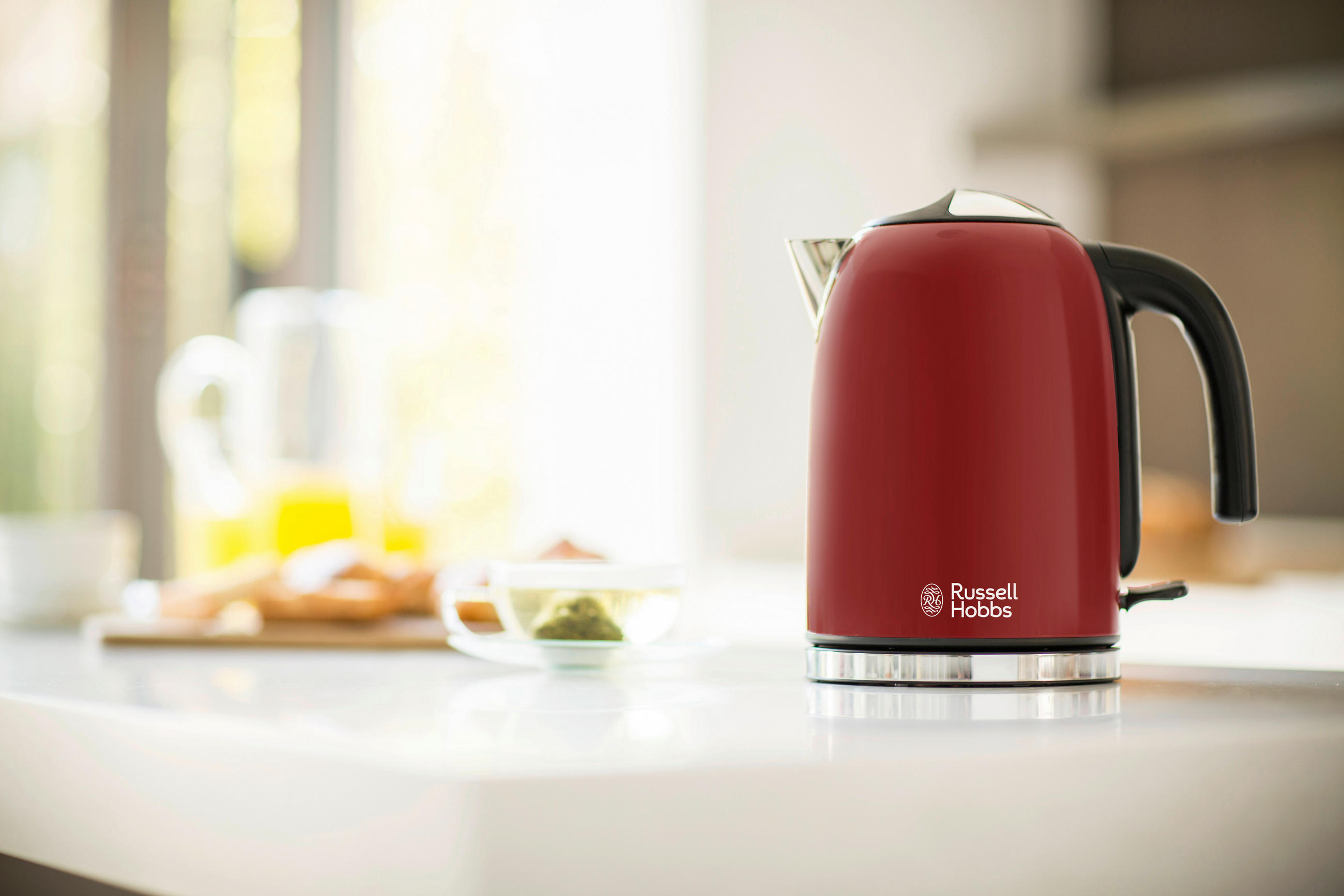 WASSERKOCHER Colours Plus+ 20412-70 1,7 L  - Rot, Basics, Kunststoff (16,2/23,7/23,8cm) - Russel Hobbs