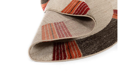 WEBTEPPICH 120 cm Palazzo Lobo Braun, Beige - Beige/Braun, KONVENTIONELL, Textil (120cm) - Novel
