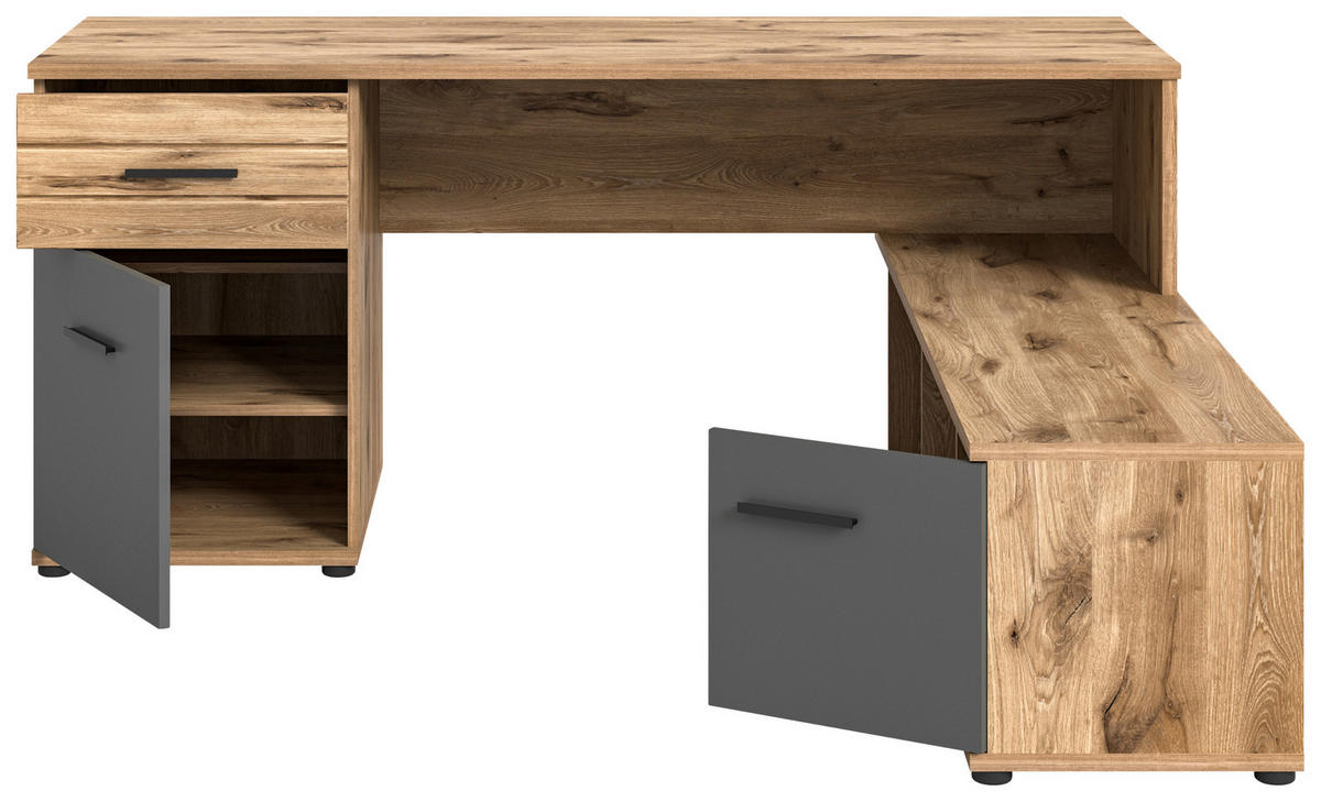 ECKSCHREIBTISCH  in  - Holzwerkstoff/Kunststoff (170cm) - MID.YOU