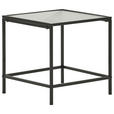 BEISTELLTISCH in Metall, Glas 40/40/40 cm  - Schwarz, Basics, Glas/Metall (40/40/40cm) - Xora