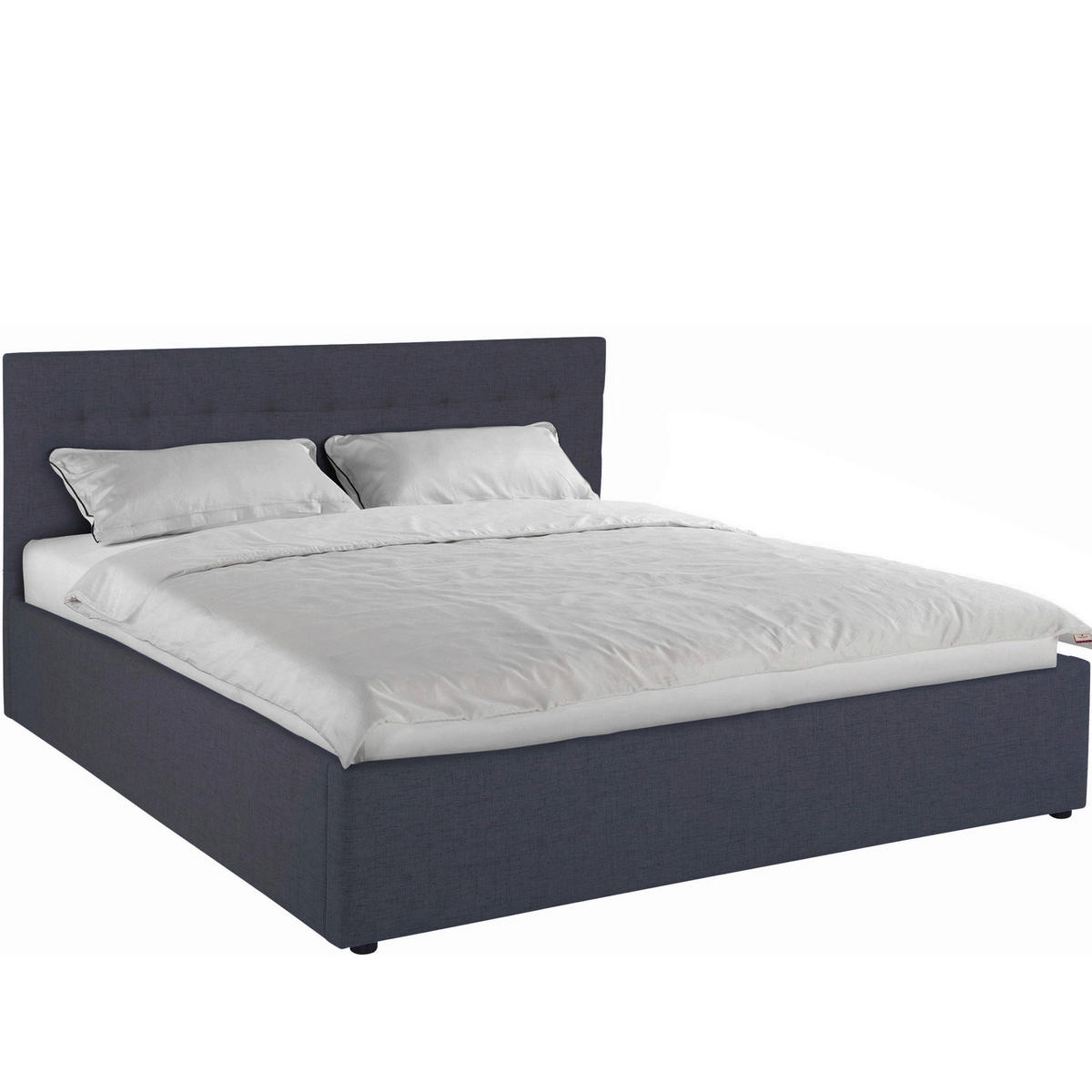POLSTERBETT Anthrazit 180/200 cm  - Anthrazit/Schwarz, MODERN, Kunststoff/Textil (180/200cm) - MID.YOU