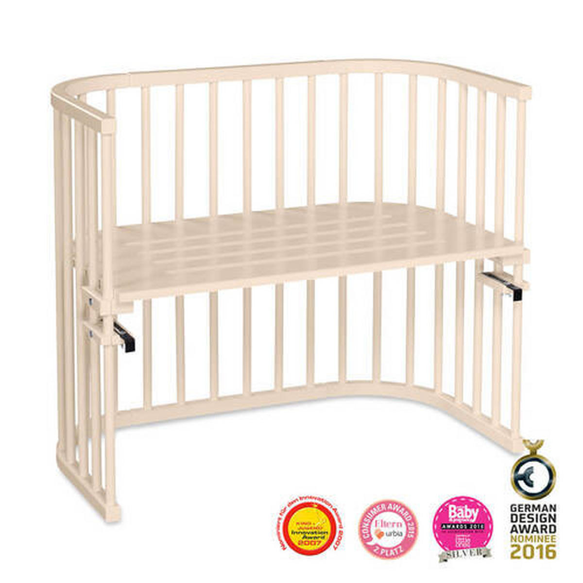 BEISTELLBETT 96/54/79 cm  - Beige, Basics, Holz (96/54/79cm) - Babybay