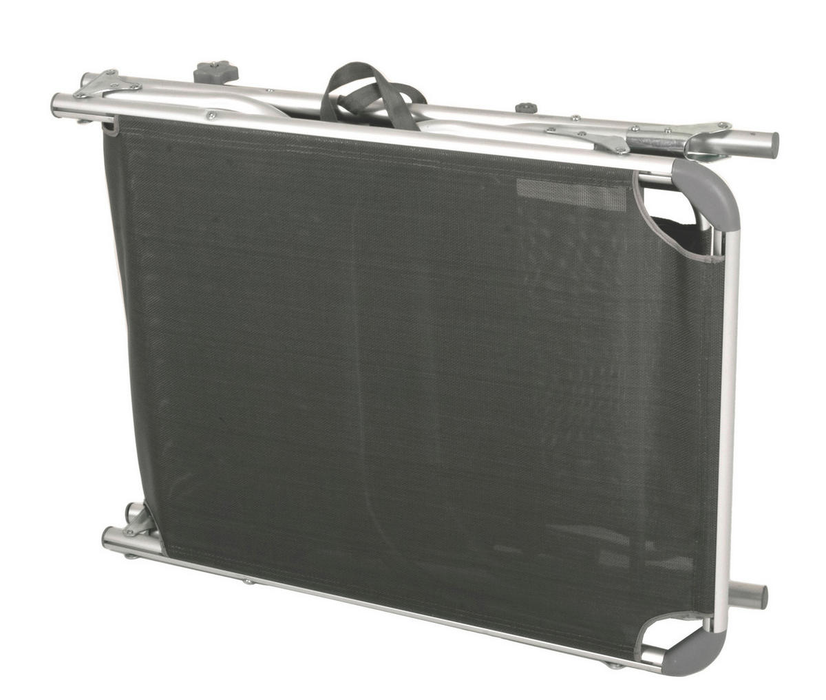 SONNENLIEGE 61/32/189 cm  - Schwarz/Grau, MODERN, Kunststoff/Textil (61/32/189cm) - Gardenson