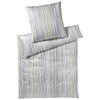 BETTWÄSCHE Pinstripe Makosatin 200/200 cm  - Silberfarben/Hellgelb, Trend, Textil (200/200cm) - Joop!