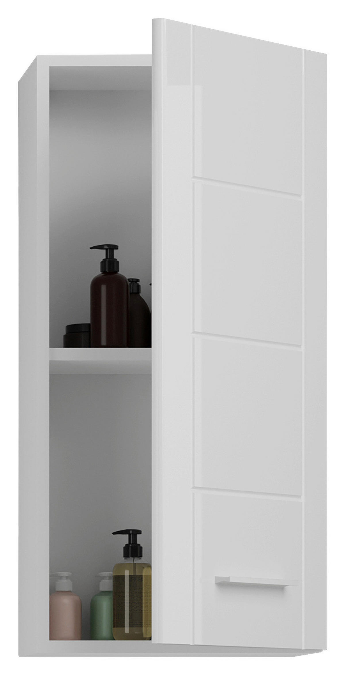 HÄNGESCHRANK 37/77/22 cm  - Weiß Hochglanz, MODERN, Holzwerkstoff/Kunststoff (37/77/22cm) - MID.YOU