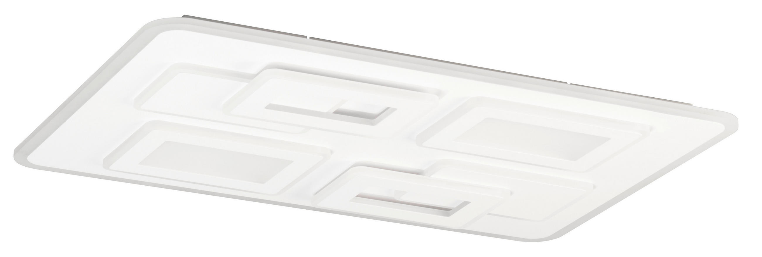 LED-DECKENLEUCHTE 60/90/10 cm   - Weiß, Basics, Metall (60/90/10cm)