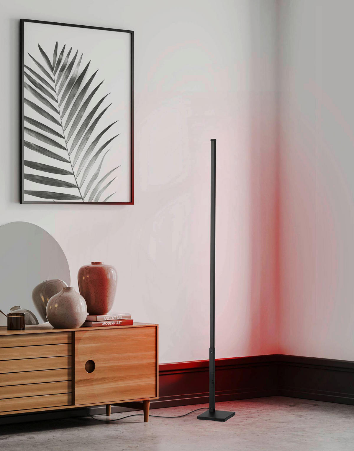GOLVLAMPA 2/2/150 cm    - vit/svart, Basics, metall/plast (2/2/150cm) - Eglo