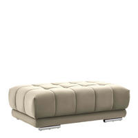 HOCKER Textil Naturfarben  - Chromfarben/Naturfarben, Design, Textil (126/42/76cm) - Beldomo Speed