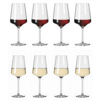 GLÄSERSET Lichtweiss Julie 8-teilig  - Transparent, Design, Glas (9,3/22,5cm) - Ritzenhoff