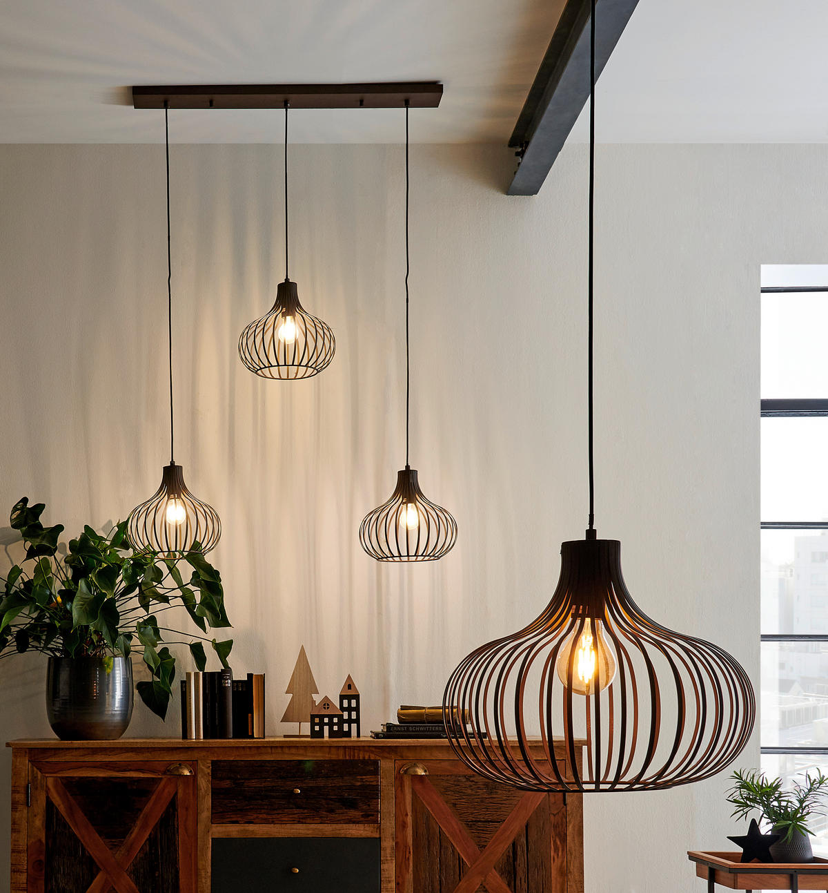 HÄNGELEUCHTE 40/150 cm  - Rostfarben, Basics, Metall (40/150cm)