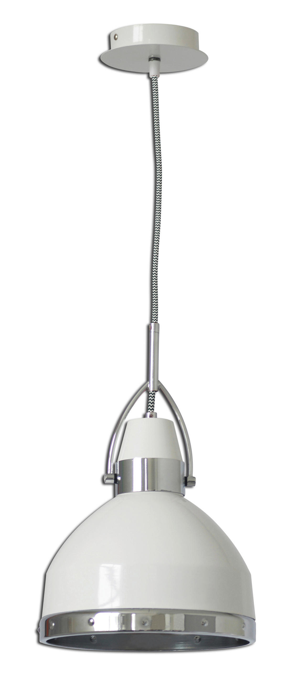 HÄNGELEUCHTE Cottage 22,8/135 cm  - Weiß, Design, Metall (22,8/135cm) - Näve