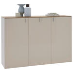 SCHUHSCHRANK 139/94/36 cm  - Sandfarben/Eichefarben, Design, Holz/Holzwerkstoff (139/94/36cm) - Dieter Knoll