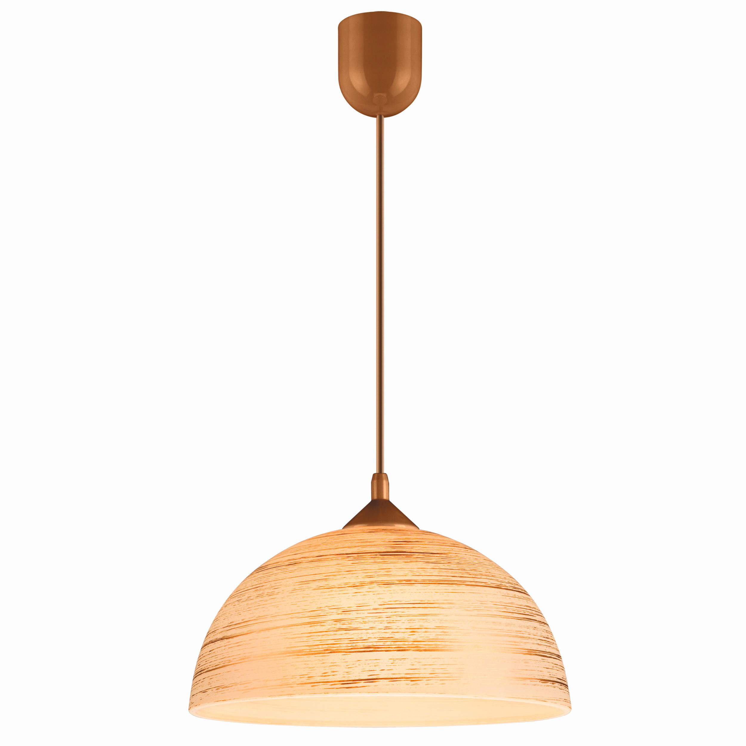 PENDELLEUCHTE 30/70 cm  - Goldfarben, Basics, Glas/Kunststoff (30/70cm)