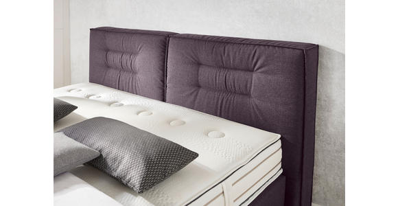 BOXSPRINGBETT 160/200 cm  in Brombeere  - Chromfarben/Brombeere, KONVENTIONELL, Textil (160/200cm) - Dieter Knoll