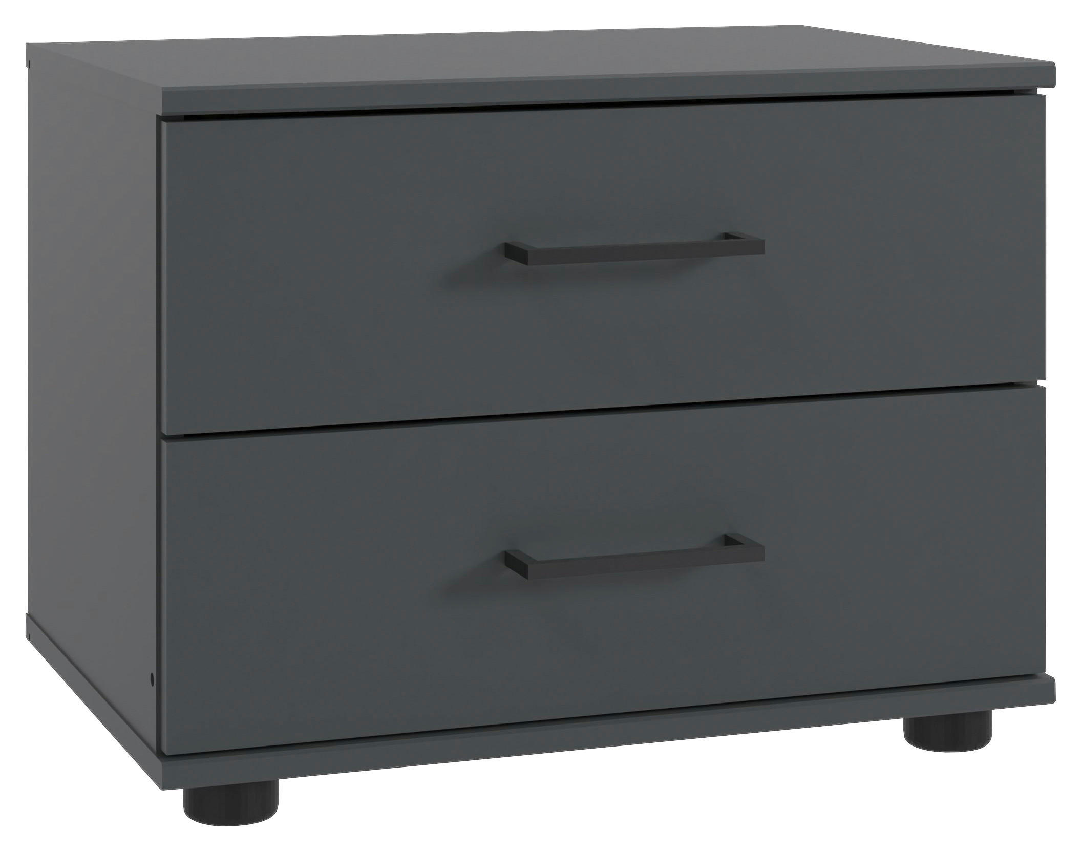 SÄNGBORD i grafitfärgad  - grafitfärgad/svart, Klassisk, trämaterial/plast (52/40/38cm) - Carryhome