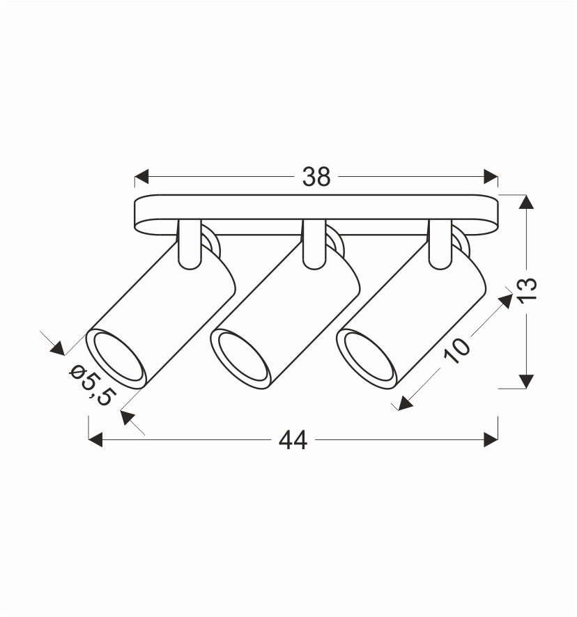 SPOTLIGHT Gary 44/5.5/13 cm   - svart, Basics, metall (44/5.5/13cm)