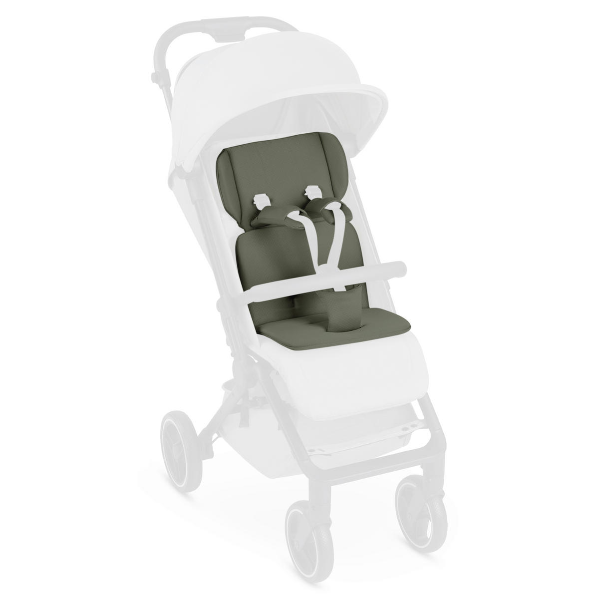 KINDERWAGENEINLAGE Einlagen-Set Buggy  - Olivgrün, Basics, Textil (31,5/27/6,5cm) - ABC Design