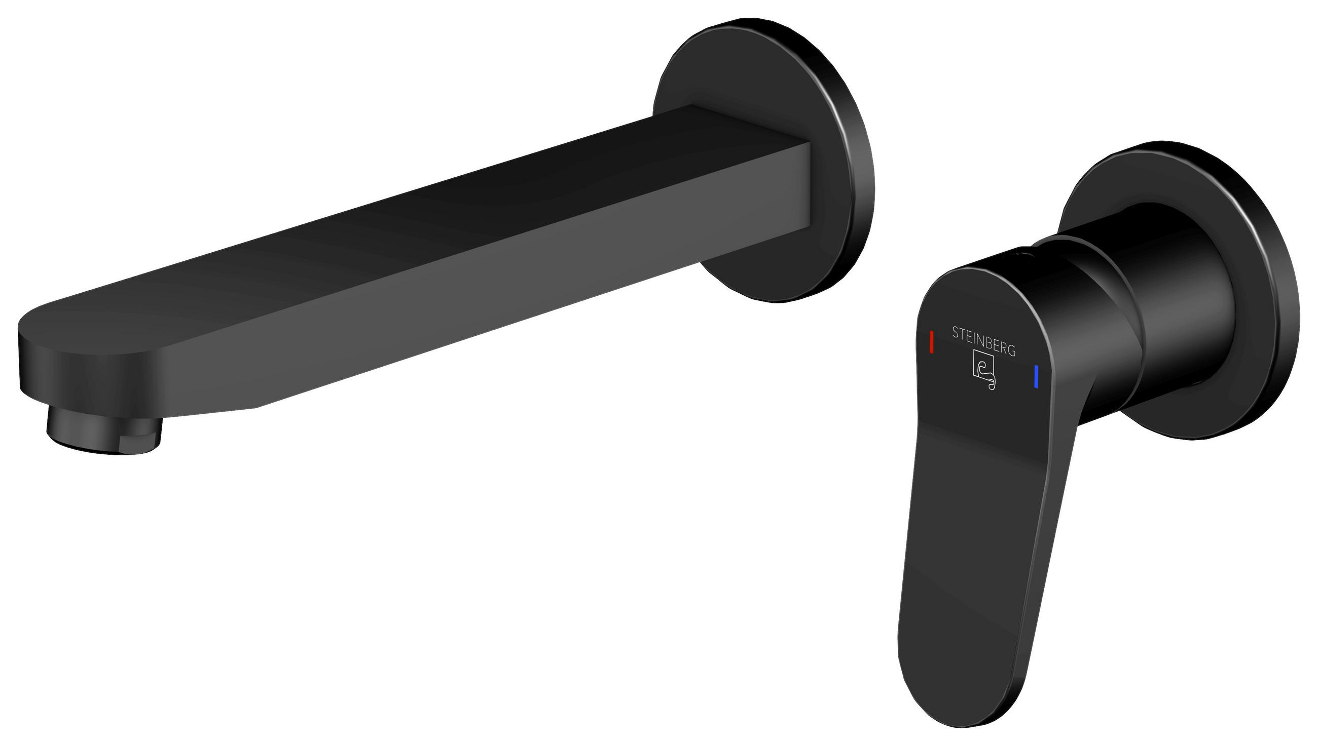 WASCHTISCHARMATUR 340 1814 3 S  - Schwarz, MODERN, Metall (22,9/10/22cm)