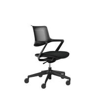 SNURRSTOL  i svart  - svart, Design, textil/plast (59/85-95/49cm) - Voleo