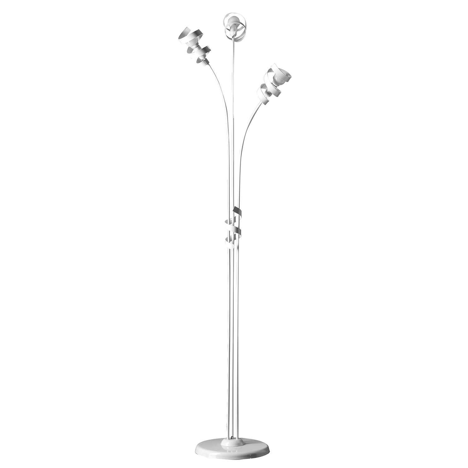 STEHLEUCHTE 55/190 cm    - Weiß, Design, Metall (55/190cm)