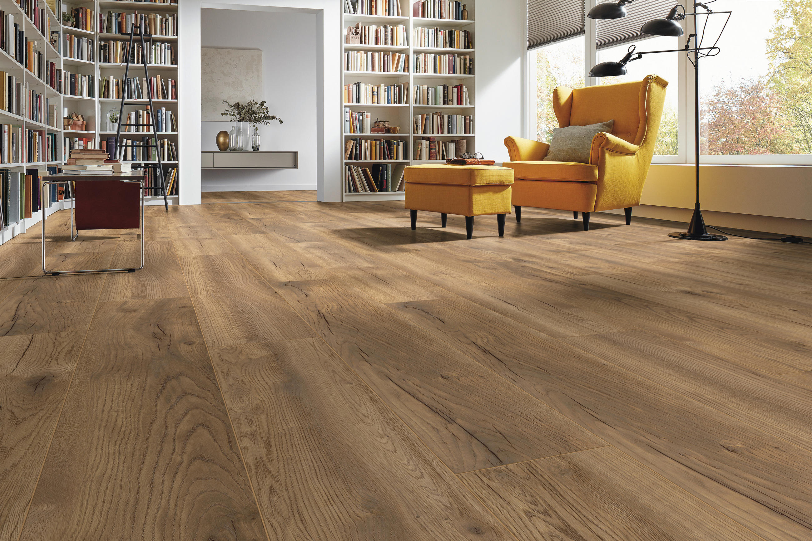 Laminatboden Eiche natur  (m²) světle hnědá - světle hnědá, Konvenční, dřevo (138.0/24.4/0.8cm)