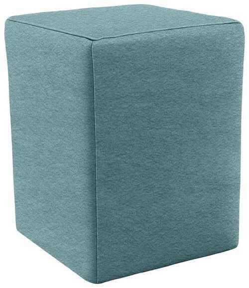 HOCKER in Textil Türkis  - Türkis/Silberfarben, Design, Kunststoff/Textil (38/47/38cm) - LOOKS by W.Joop