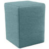 HOCKER in Textil Türkis  - Türkis/Silberfarben, Design, Kunststoff/Textil (38/47/38cm) - LOOKS by W.Joop