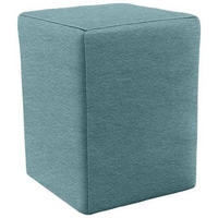 HOCKER in Textil Türkis  - Türkis/Silberfarben, Design, Kunststoff/Textil (38/47/38cm) - LOOKS by W.Joop