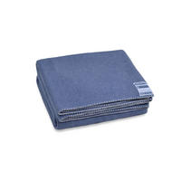 FLEECOVÁ DEKA, polyester, 140/190 cm - šedá/modrá, Basics, textil (140/190cm) - Zoeppritz