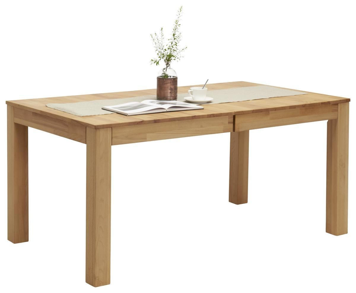 ESSTISCH Kernbuche rechteckig  ausziehbar  - Buchefarben/Kernbuche, KONVENTIONELL, Holz (160-295/90/75cm) - Carryhome