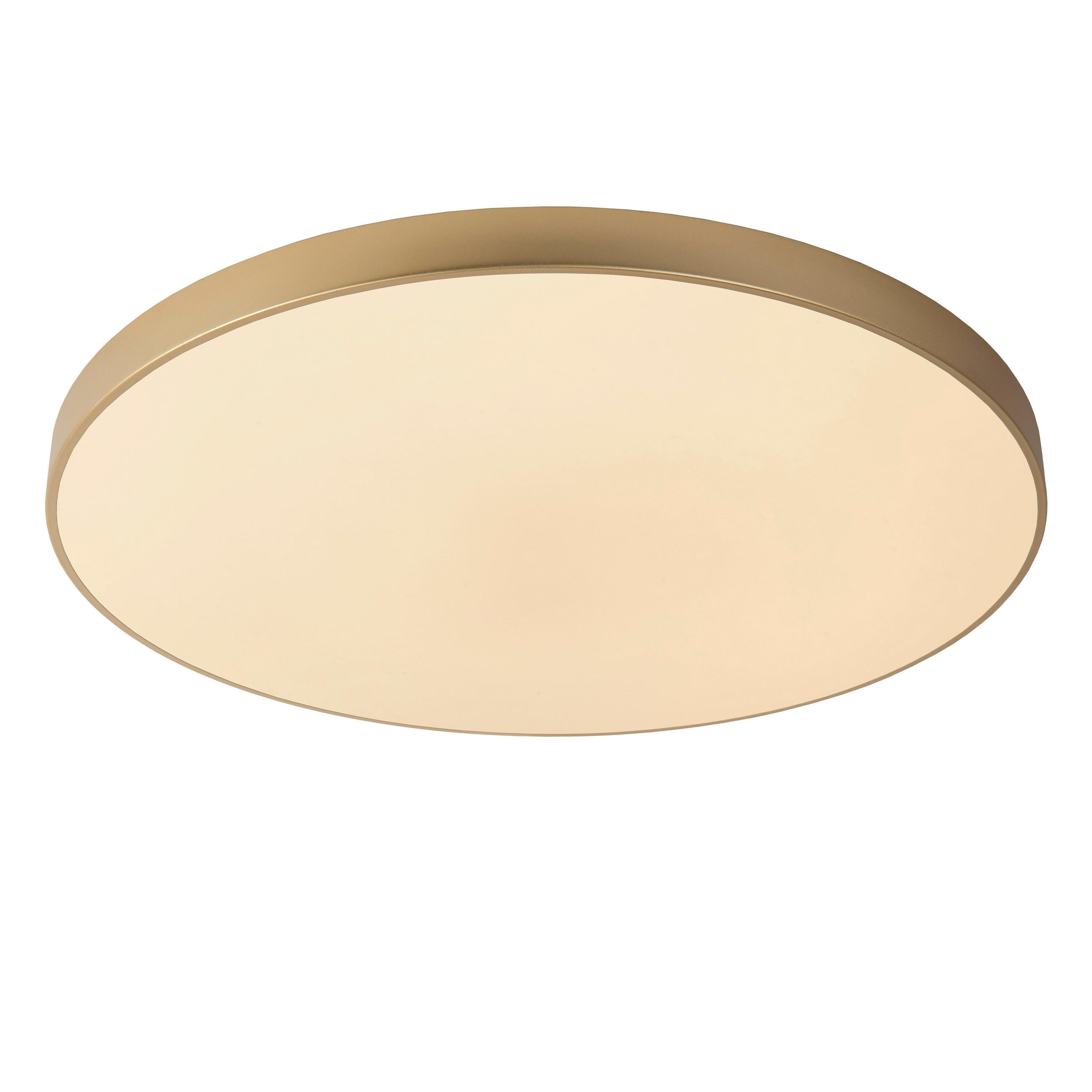 LED-DECKENLEUCHTE UNAR 80/80/5 cm   - Messingfarben, KONVENTIONELL, Kunststoff/Metall (80/80/5cm) - Lucide