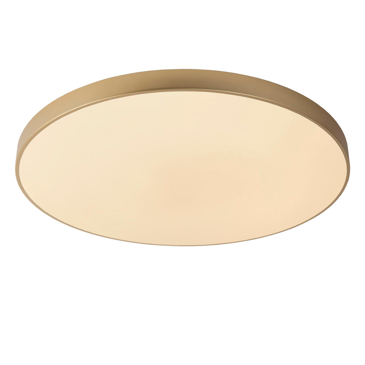 LED-DECKENLEUCHTE UNAR 80/80/5 cm   - Messingfarben, KONVENTIONELL, Kunststoff/Metall (80/80/5cm) - Lucide