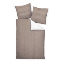 WENDEBETTWÄSCHE TANGO Seersucker 200/220 cm  - Taupe, Basics, Textil (200/220cm) - Janine