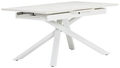 TRPEZARIJSKI STO  bela   - bela, Moderno, metal/pločasti materijal (160/90/76cm) - MID.YOU