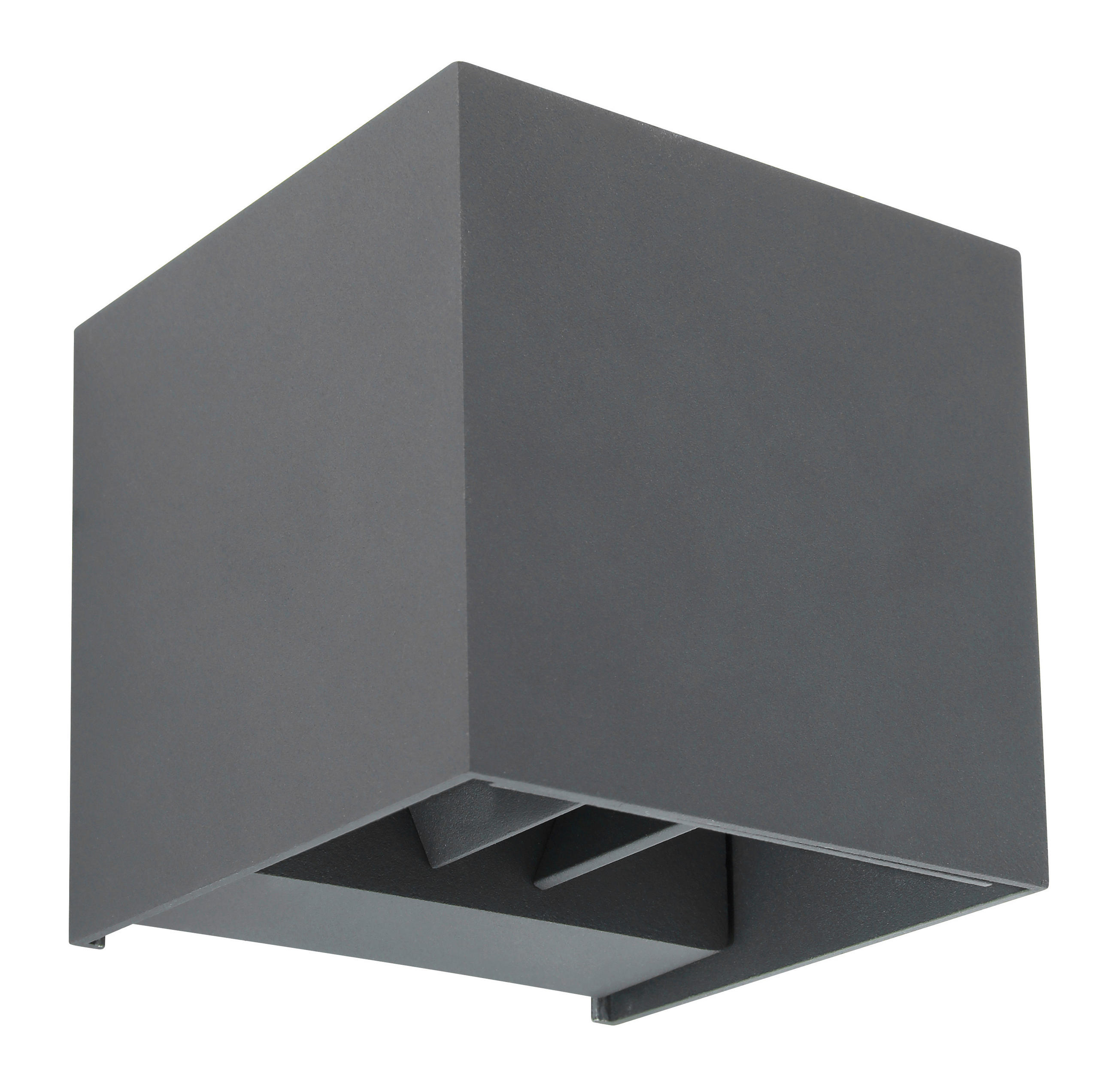 Globo Led-Wandleuchte Veronika Anthrazit 10x10x10 cm