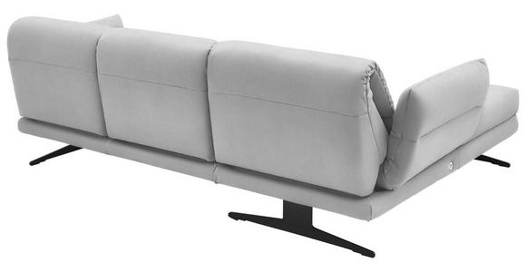 ECKSOFA  in Flachgewebe Creme  176-217/279-327 cm  - Creme/Schwarz, Design, Textil/Metall (176-217/279-327cm) - Dieter Knoll