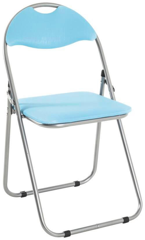 SKLOPIVA STOLICA  svetloplava  - svetloplava, Moderno, metal/plastika (44/80/47cm) - Carryhome