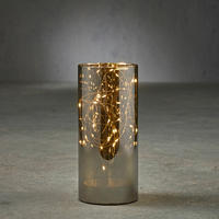 SVEĆNJAK ČAŠA - crna, Osnovno, staklo (9/20cm) - X-Mas