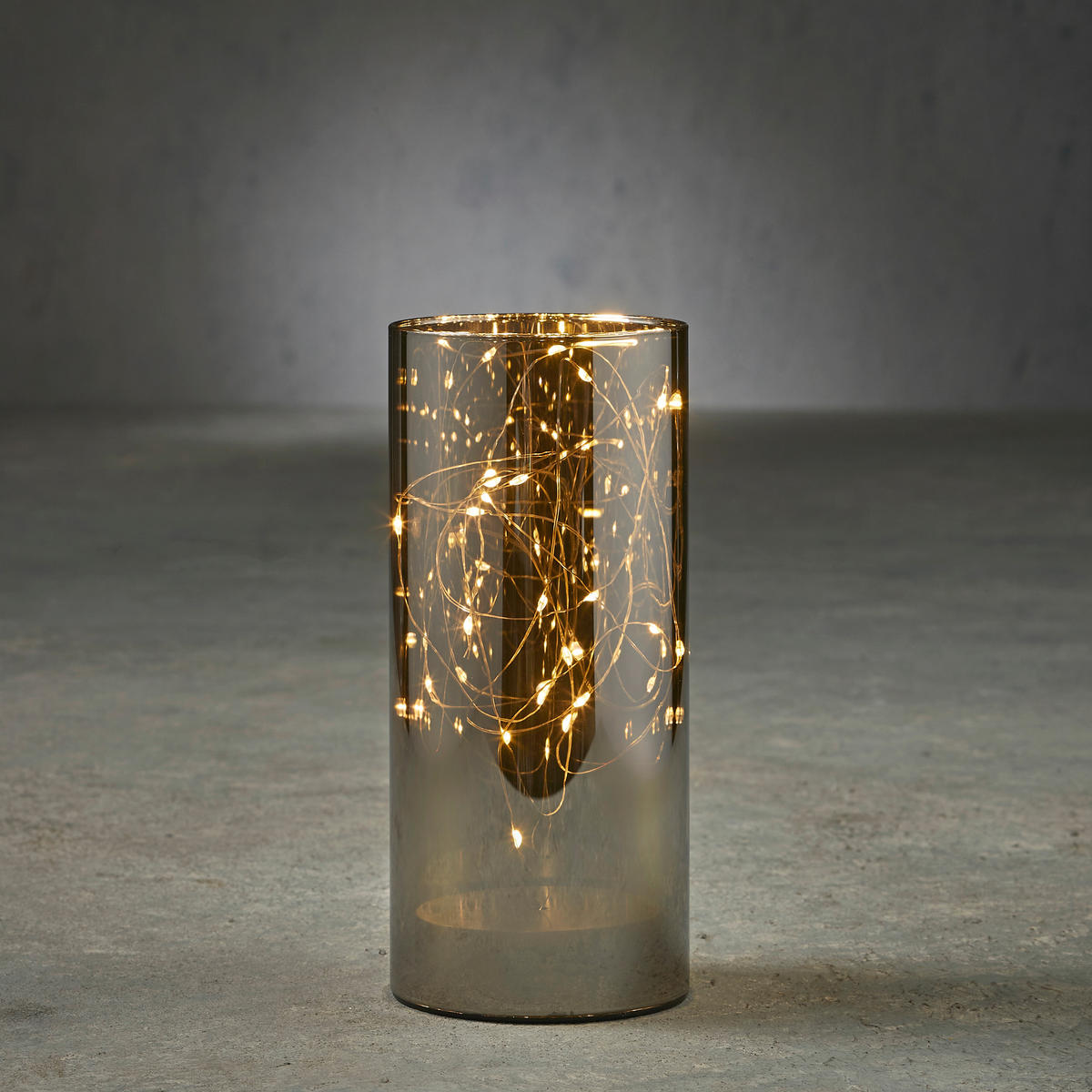 SVEĆNJAK ČAŠA - crna, Osnovno, staklo (9/20cm) - X-Mas