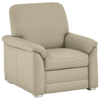 SESSEL Chenille Sandfarben  - Sandfarben/Alufarben, Konventionell, Textil/Metall (88/96/89cm) - Beldomo Comfort
