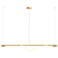 PENDELLAMPA 180/150 cm  - guldfärgad, Basics, metall/plast (180/150cm) - MAYTONI